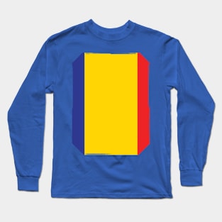 Bold Elegance: Showcasing Chad's National Pride Through the National Flag Long Sleeve T-Shirt